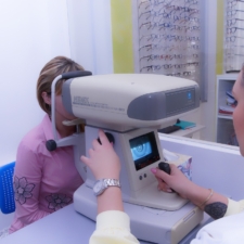 Opticians eye test equipment