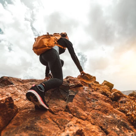 Picture of female mountain climber